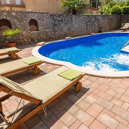 Private House Soulset With Garden And Pool Near In Malinska, Krk *
